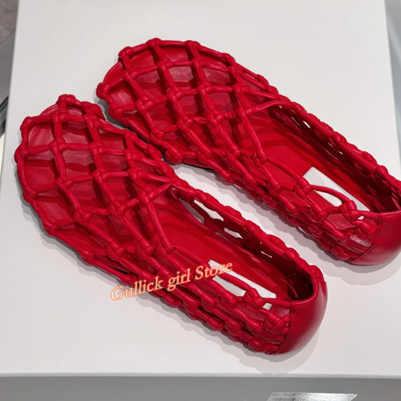 French Woven Mesh Hollow flat  - Women'S Fashion Line incelemesi ve fiyatı