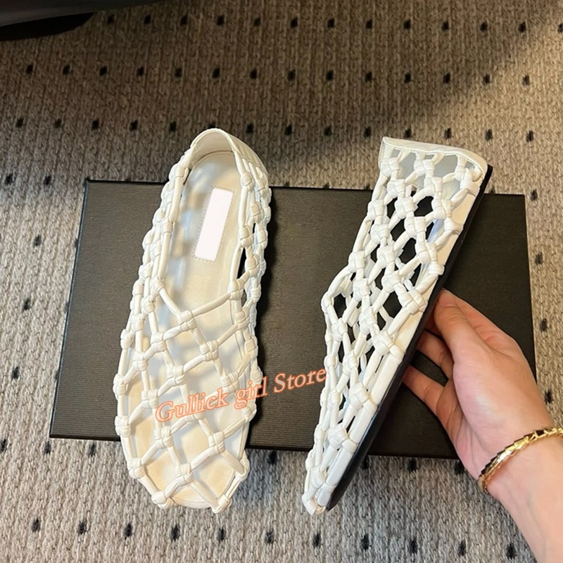 French Woven Mesh Hollow flat  - Women'S Fashion Line incelemesi ve fiyatı