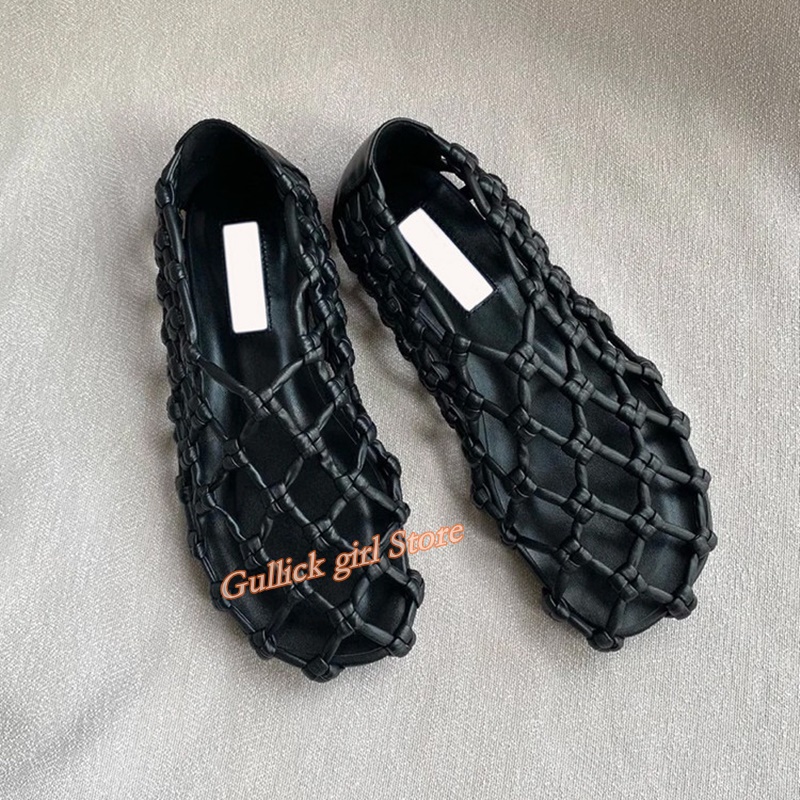 French Woven Mesh Hollow flat  - Women'S Fashion Line incelemesi ve fiyatı