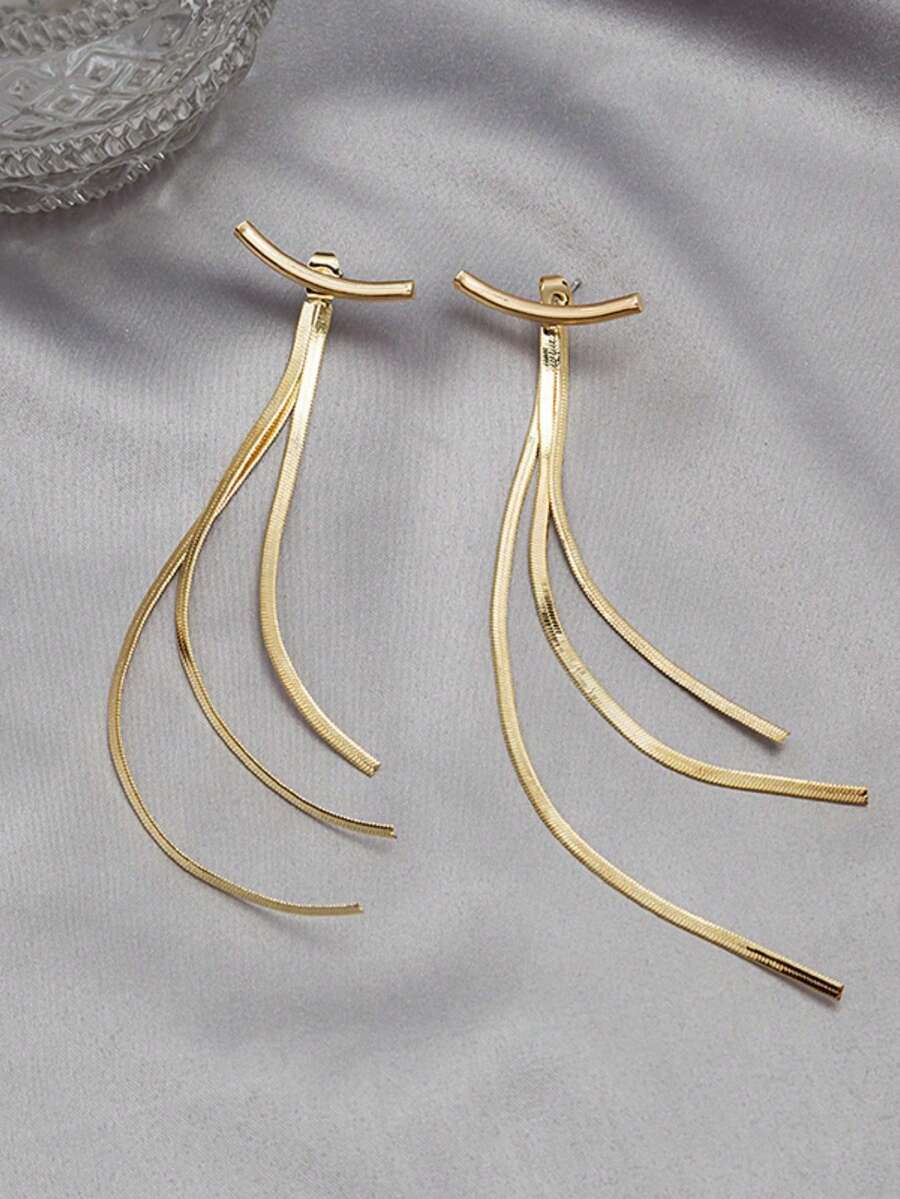 Gold-Tone Curved Bar Top Tripl - Women'S Fashion Layering incelemesi ve fiyatı