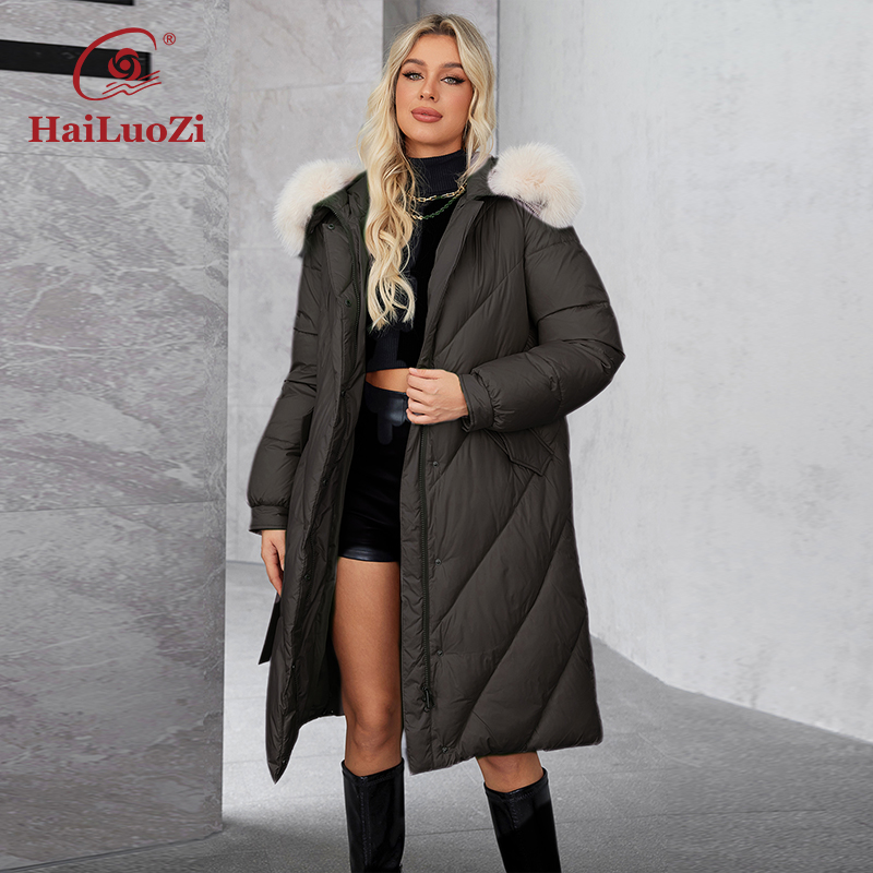 HaiLuoZi 2024 Women's Winter P - Women'S Fashion Long Coat incelemesi ve fiyatı