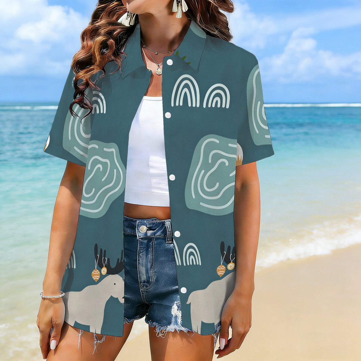 Fashion plus size women's shor - Women Fashion Fun incelemesi ve fiyatı