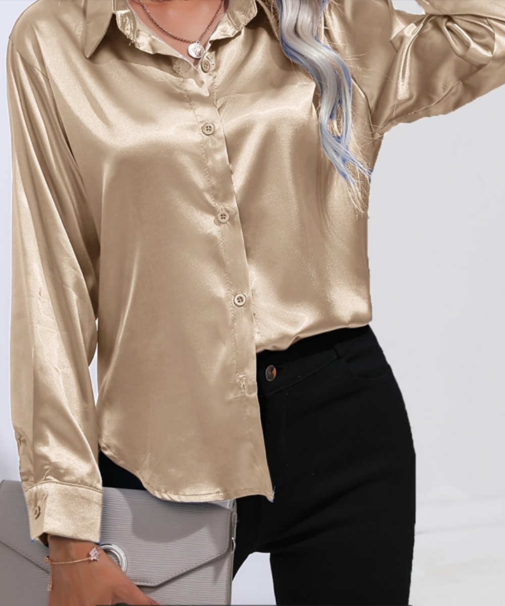 Plus Size Casual Women Silk Sh - Women'S Fashion Essentials incelemesi ve fiyatı