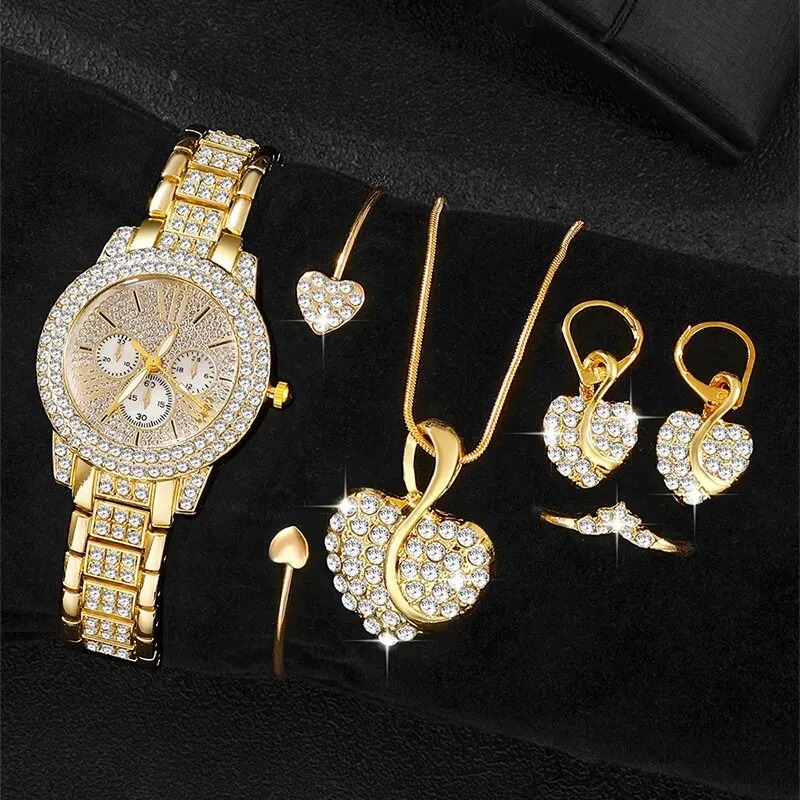 Women's Quartz Watch Gold Luxu - Women Fashion Necklace incelemesi ve fiyatı