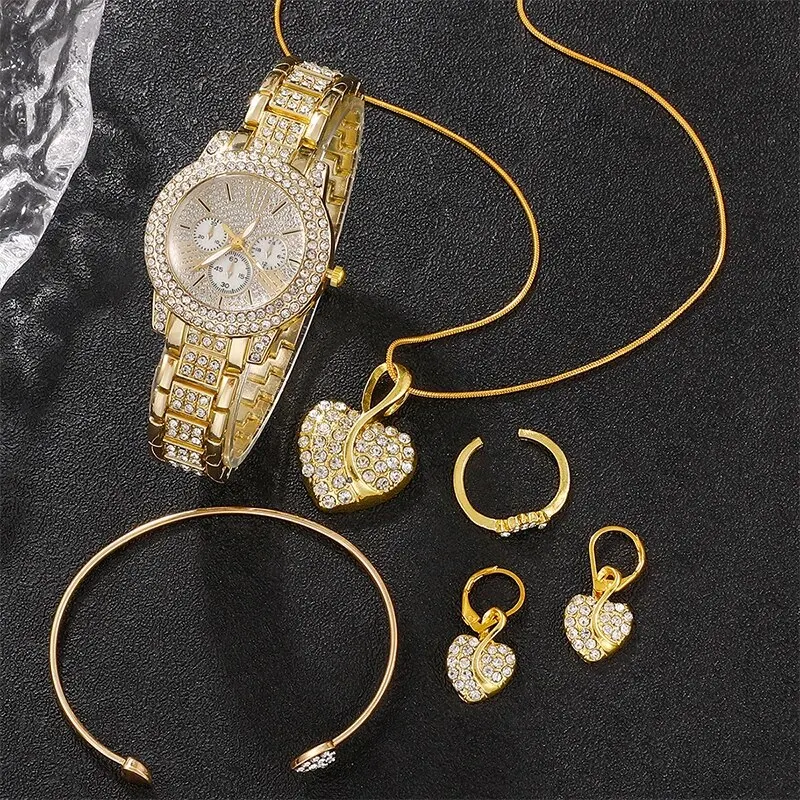 Women's Quartz Watch Gold Luxu - Women Fashion Necklace incelemesi ve fiyatı
