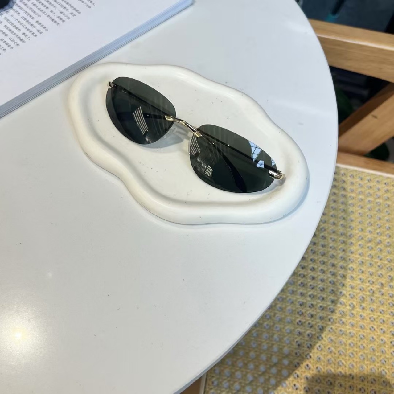 UV400 Rimless Shades, Cat Eye  - Women'S Fashion Essentials incelemesi ve fiyatı