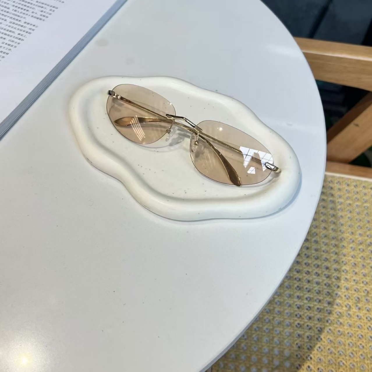 UV400 Rimless Shades, Cat Eye  - Women'S Fashion Essentials incelemesi ve fiyatı