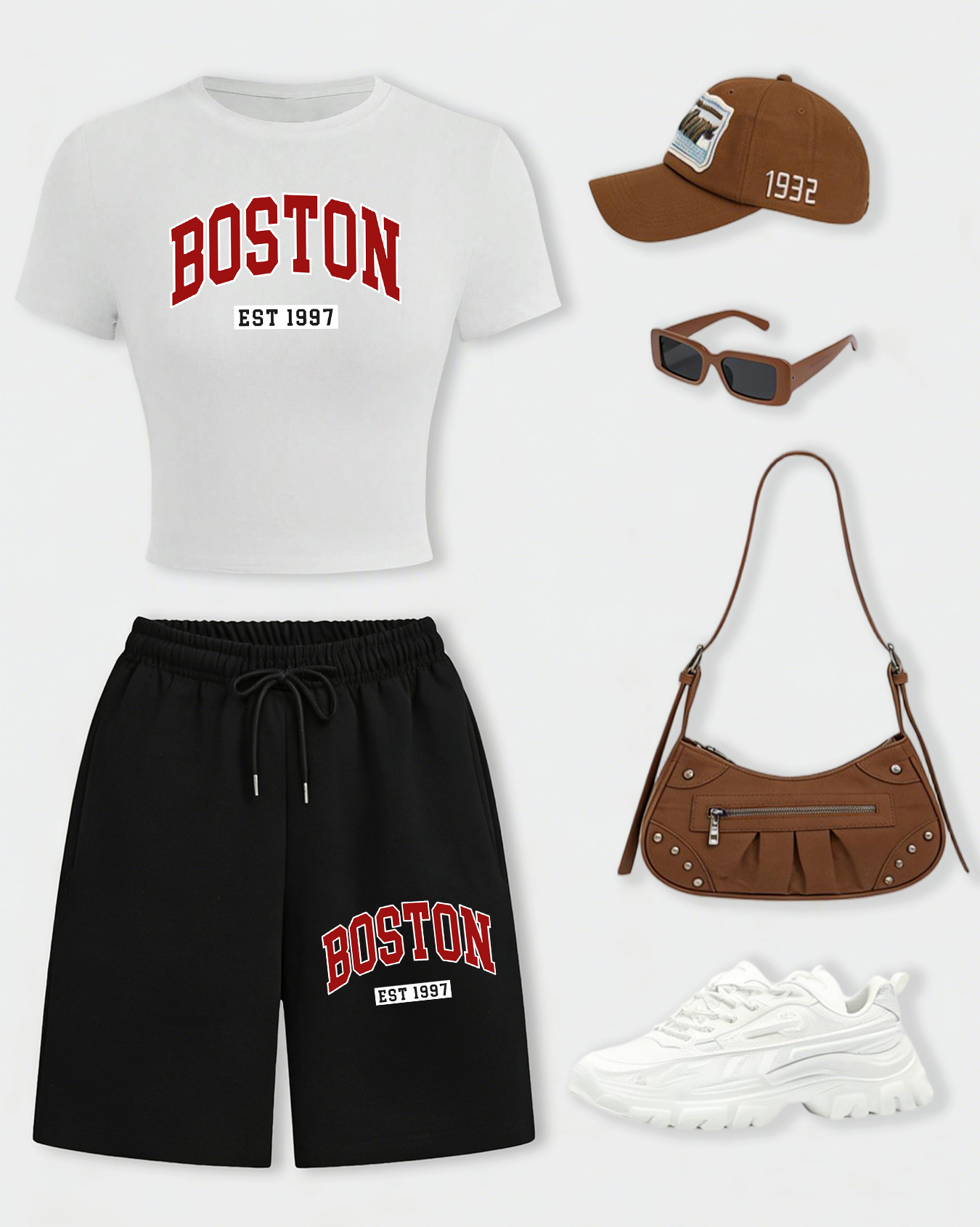 Boston Letter Est 1997 Women T - Crop Top Women incelemesi ve fiyatı