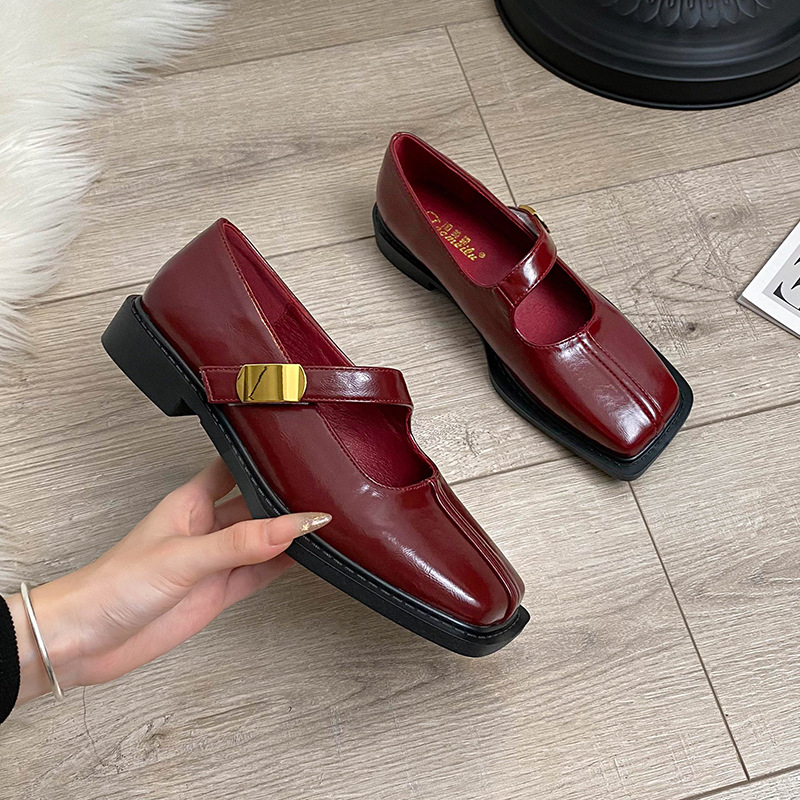 French Style Square Toe Low He - Women'S Fashion Loafers incelemesi ve fiyatı