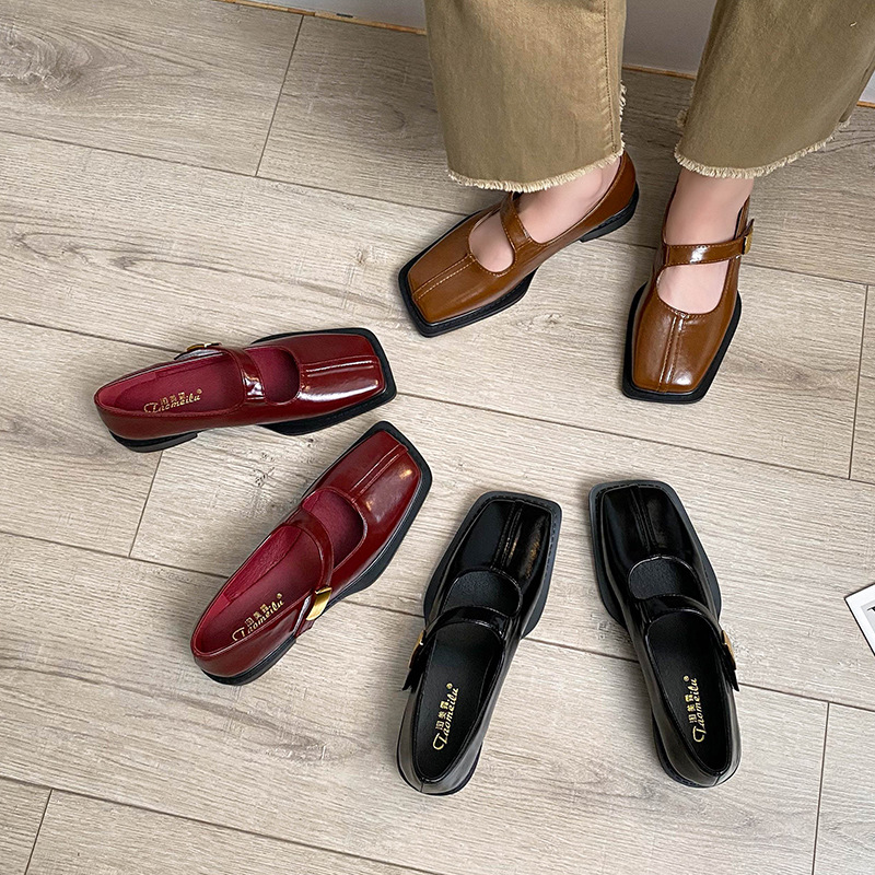 French Style Square Toe Low He - Women'S Fashion Loafers incelemesi ve fiyatı