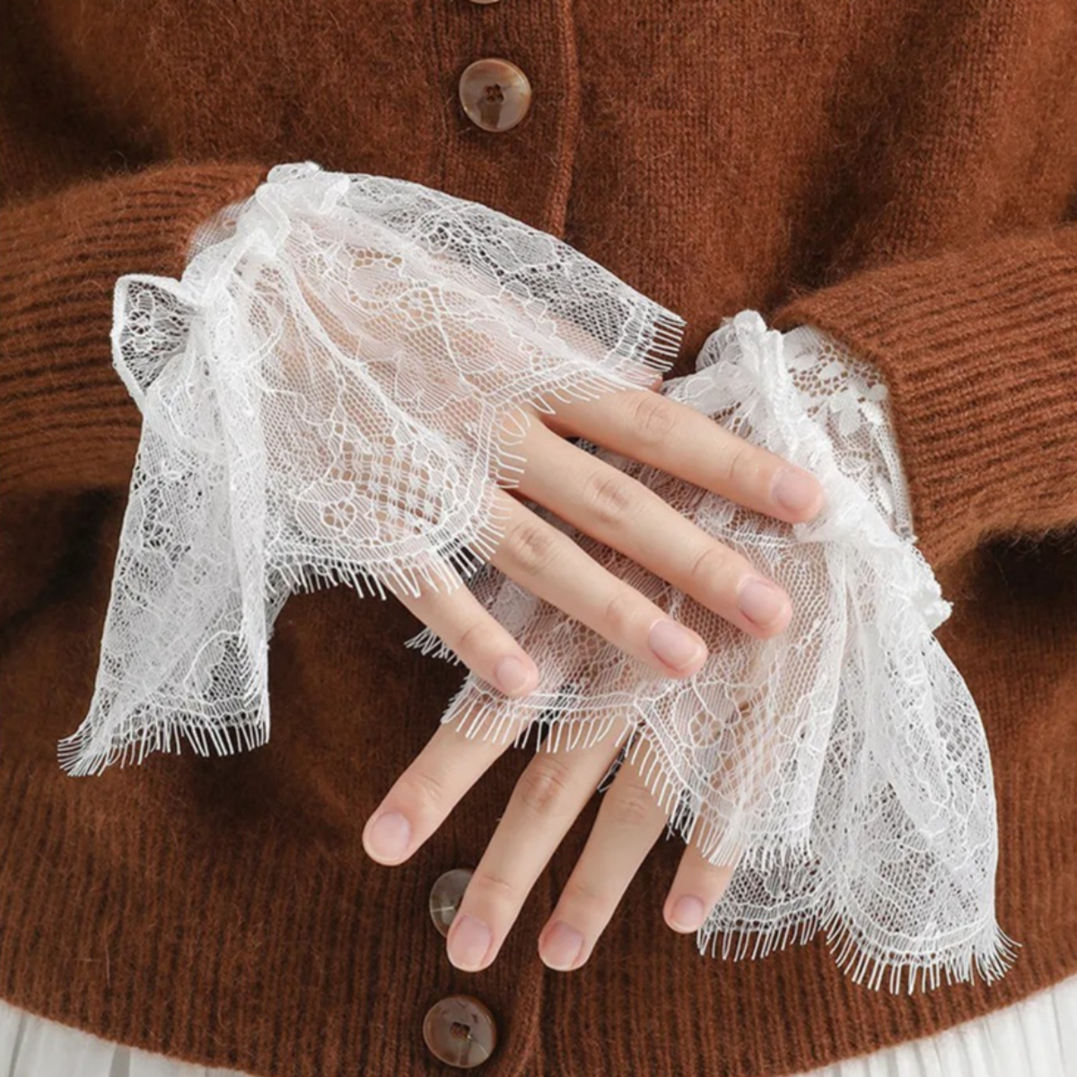 Detachable Lace Flower Mesh Fl - Women'S Fashion Essentials incelemesi ve fiyatı