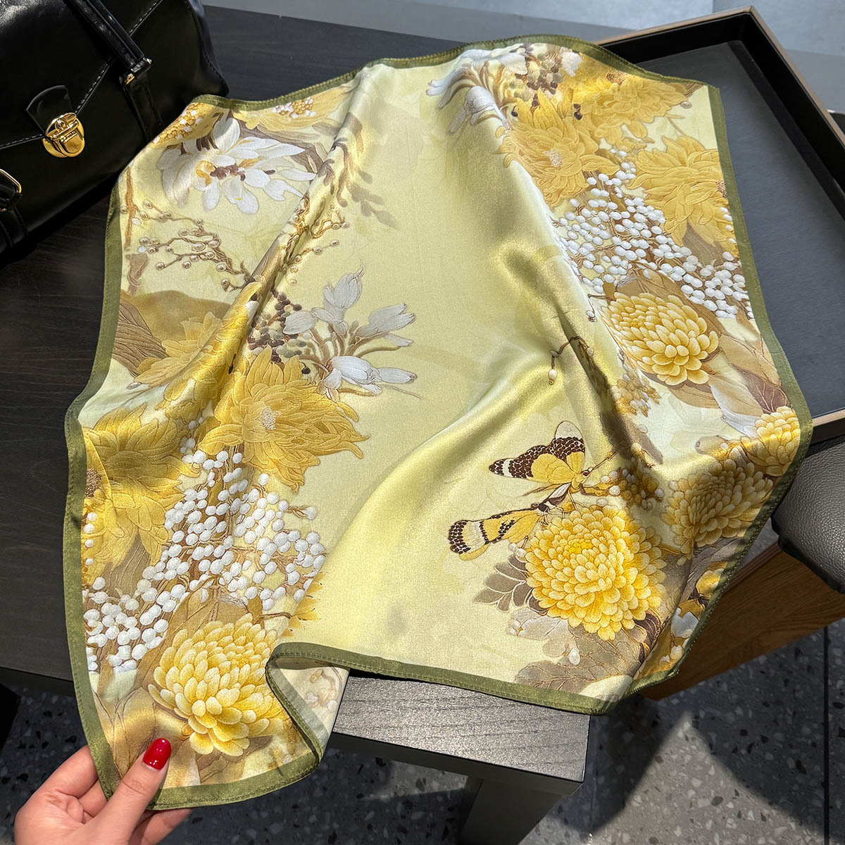 Brand 100% Pure Silk Scarf Wom - Women'S Fashion Poncho incelemesi ve fiyatı