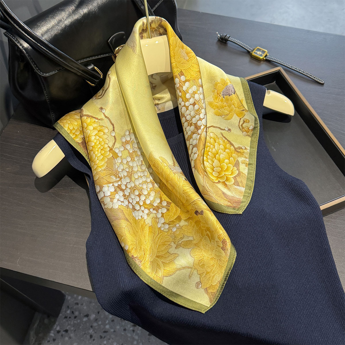 Brand 100% Pure Silk Scarf Wom - Women'S Fashion Poncho incelemesi ve fiyatı