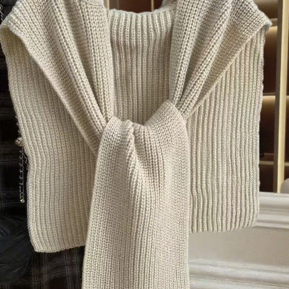 Scarf Oversized Knit Cape Shaw - Women'S Fashion Poncho incelemesi ve fiyatı