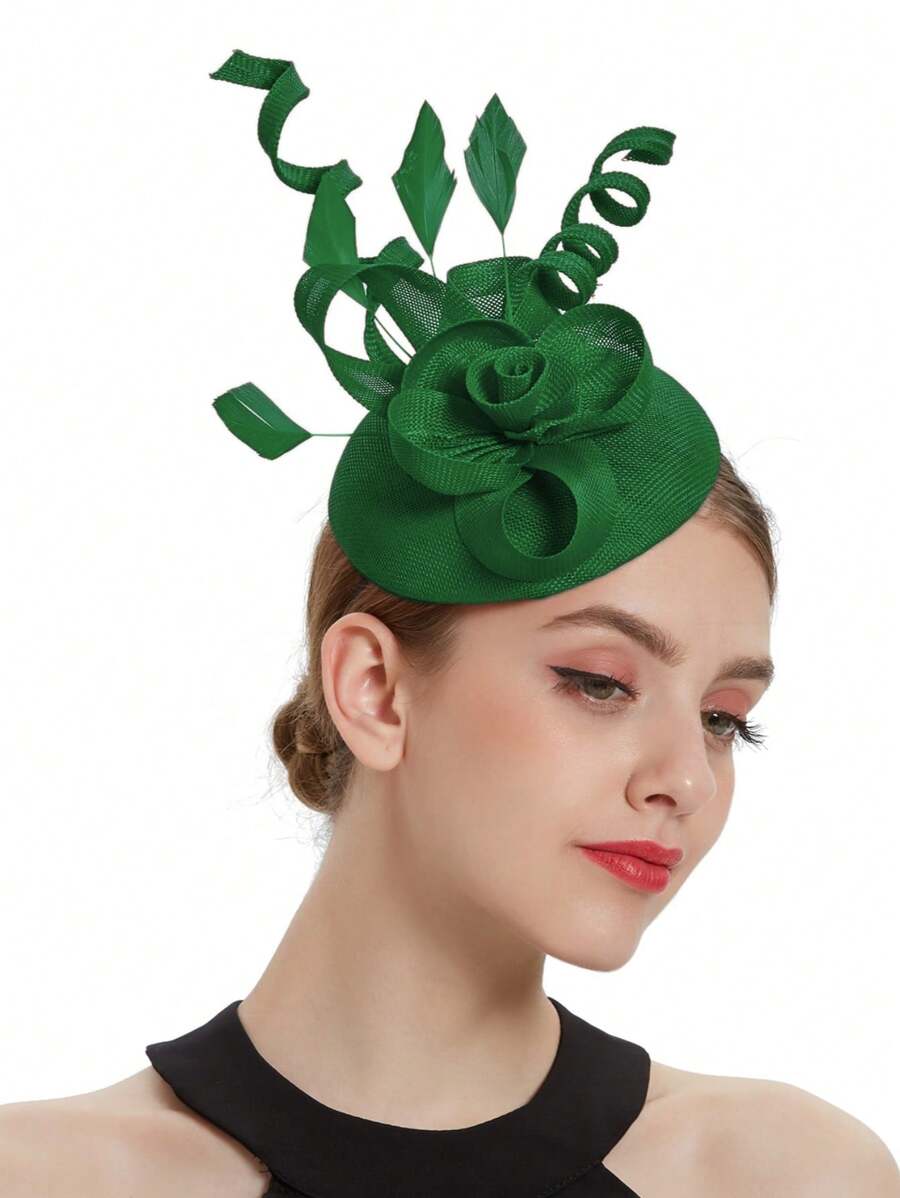 Pink Floral Fascinator Hat For - Women'S Fashion Kentucky Derby incelemesi ve fiyatı