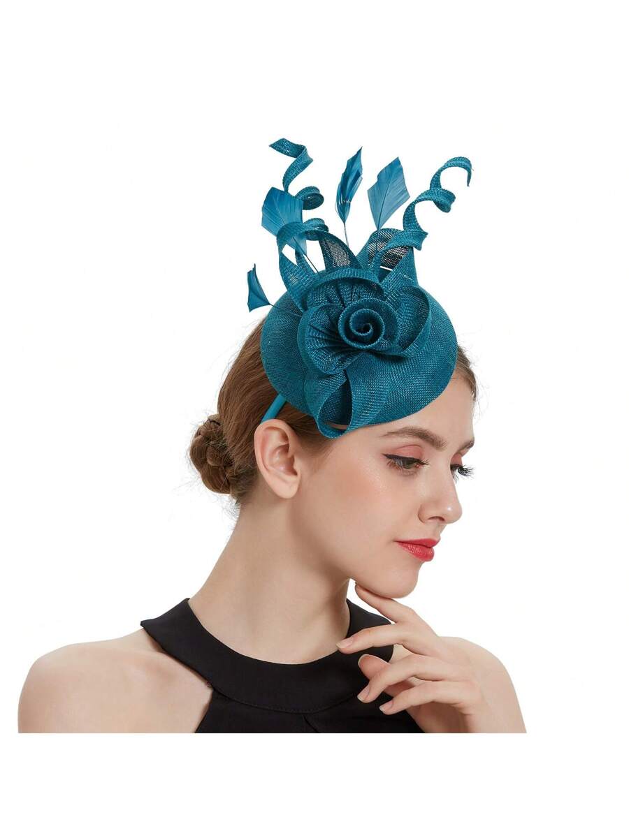 Pink Floral Fascinator Hat For - Women'S Fashion Kentucky Derby incelemesi ve fiyatı