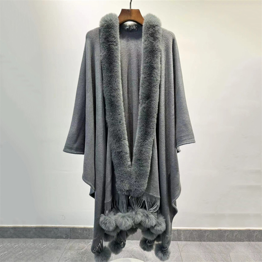 Winter Faux Rabbit Fur Ball Cl - Women'S Fashion Long Coat incelemesi ve fiyatı