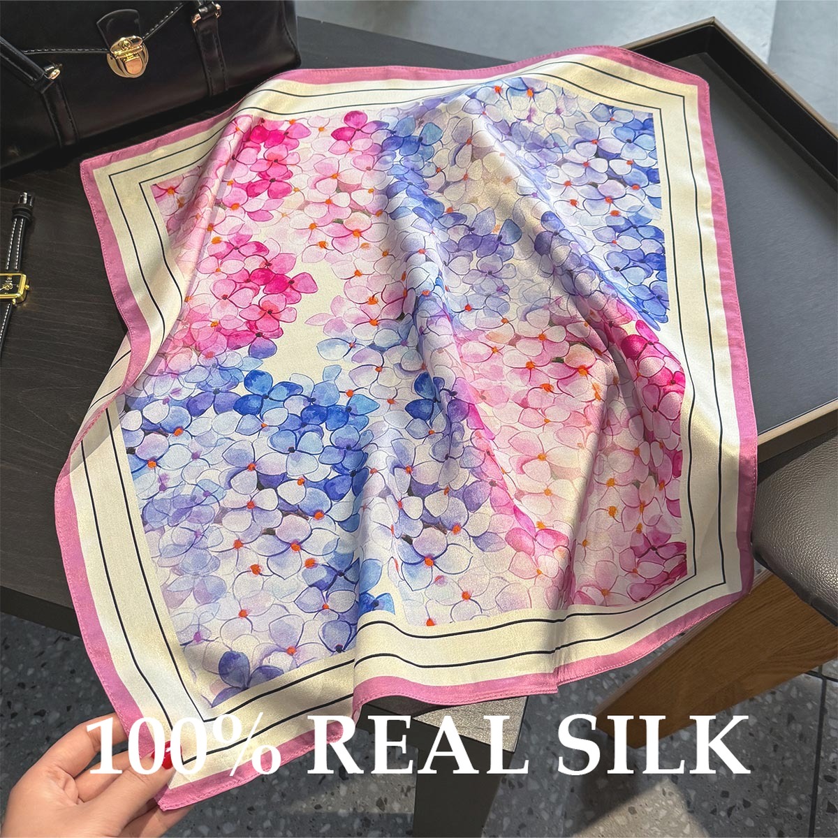 New 100% Pure Silk Scarf Fashi - Women'S Fashion Poncho incelemesi ve fiyatı