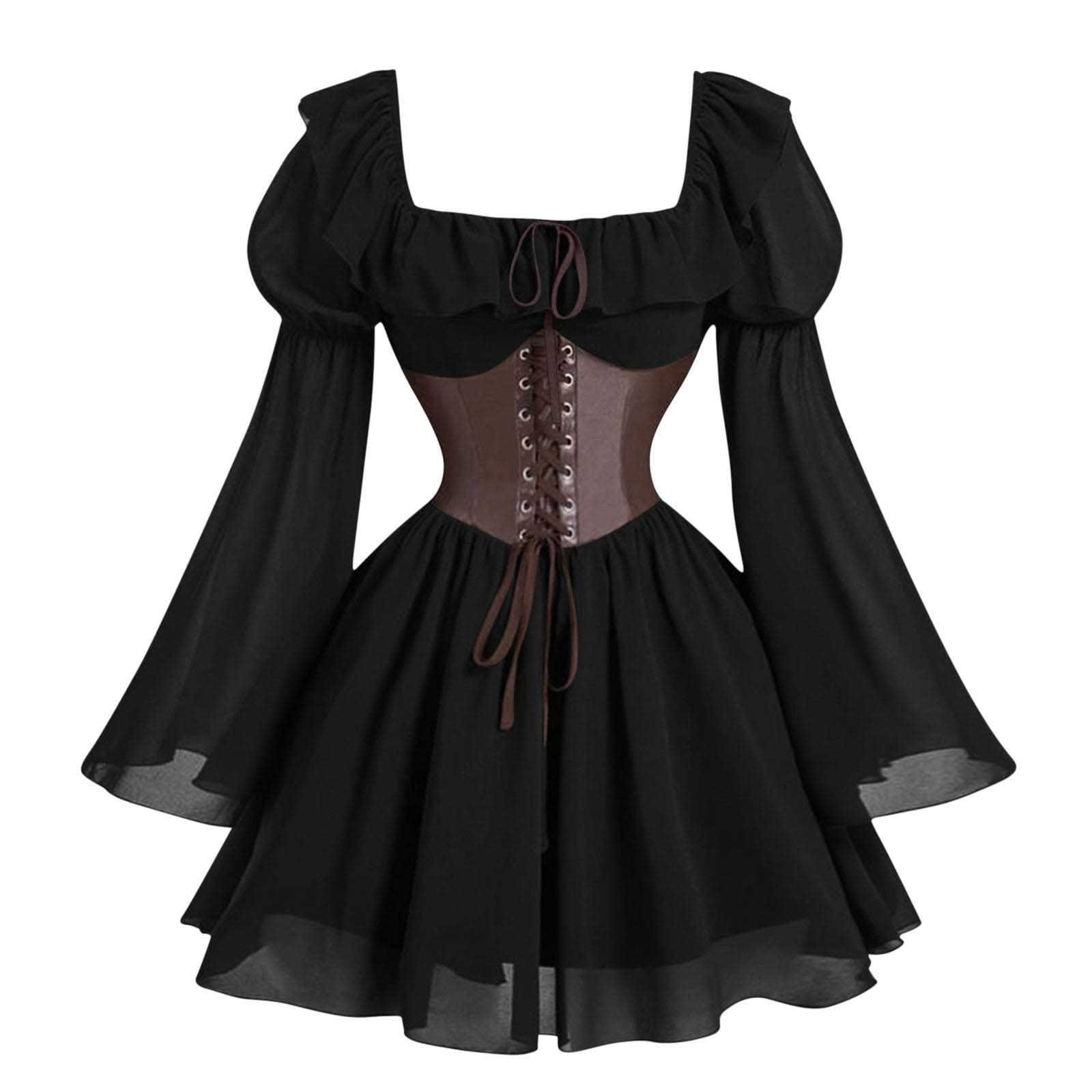 Renaissance Medieval Long Slee - Women'S Fashion Victorian incelemesi ve fiyatı