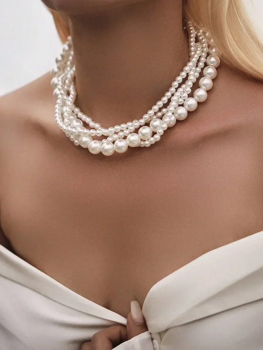 Elegant Multi-Layer Pearl Neck - Women'S Fashion Layering incelemesi ve fiyatı