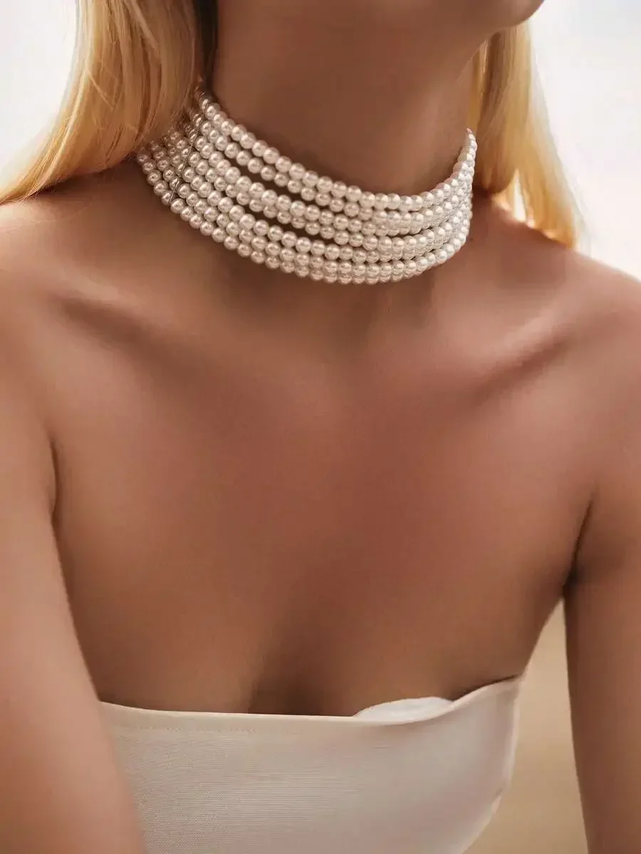 Elegant Multi-Layer Pearl Neck - Women'S Fashion Layering incelemesi ve fiyatı