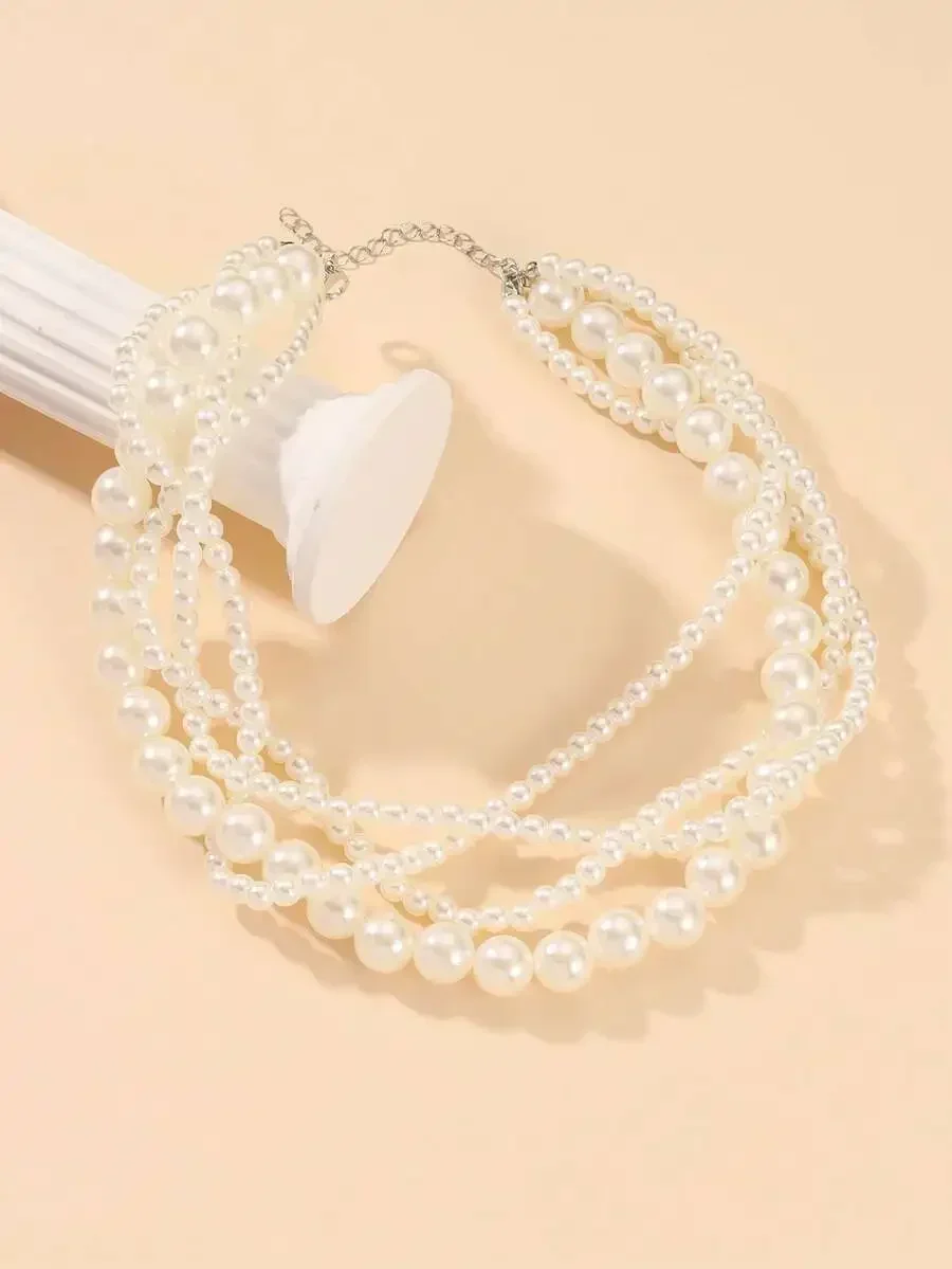Elegant Multi-Layer Pearl Neck - Women'S Fashion Layering incelemesi ve fiyatı