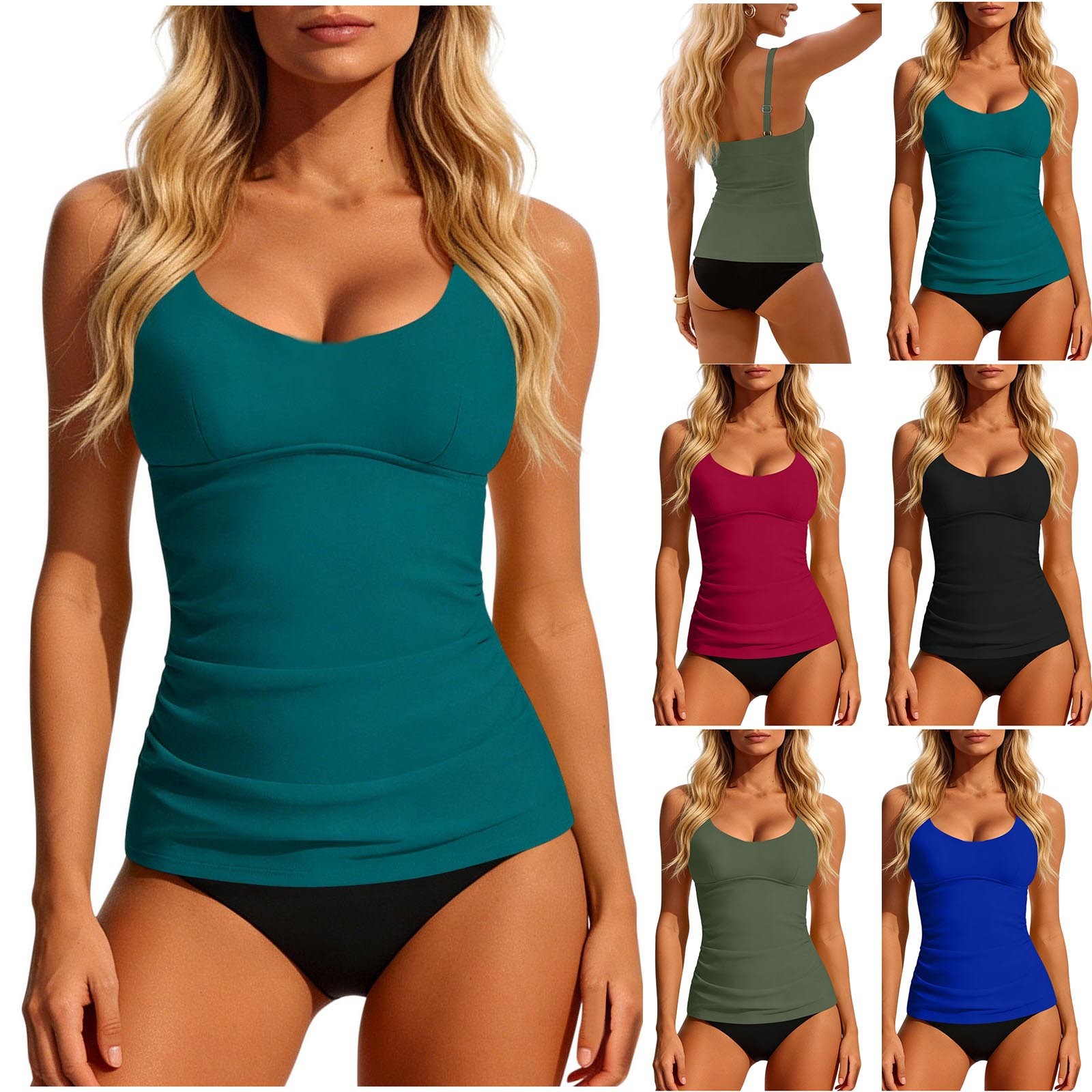 Women's 2026 Tankini Teal Scoo - Crop Top Women incelemesi ve fiyatı