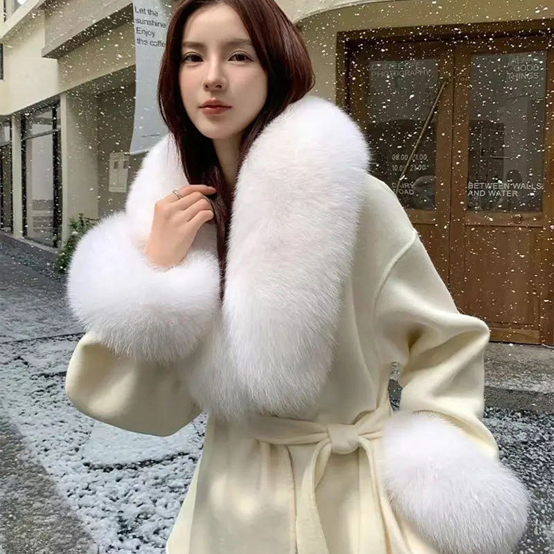 2025 Real Fox Fur Collar Winte - Women'S Fashion Essentials incelemesi ve fiyatı