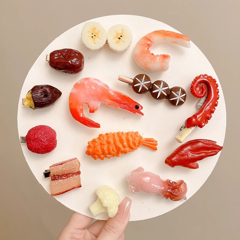 Simulated Food Hair Clip New C - Women Fashion Fun incelemesi ve fiyatı