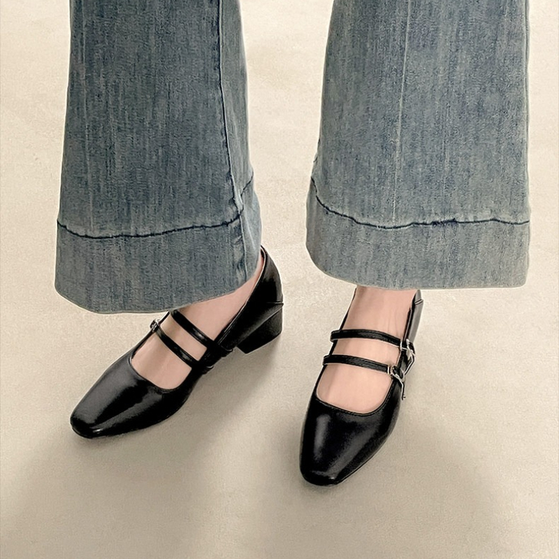 Square Toe Low Heel Women Silv - Fashion Women Belt incelemesi ve fiyatı