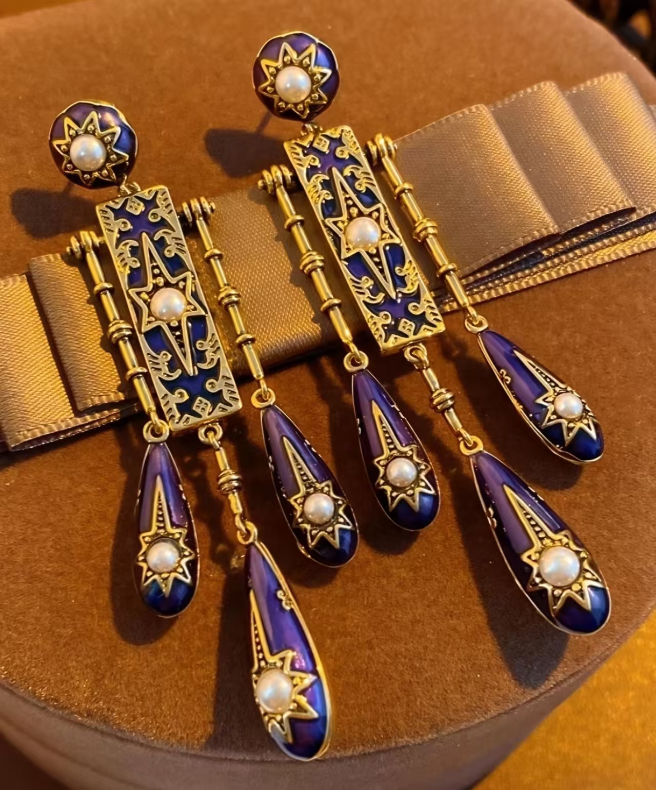 Retro Victorian Era Blue Ename - Women'S Fashion Victorian Era incelemesi ve fiyatı