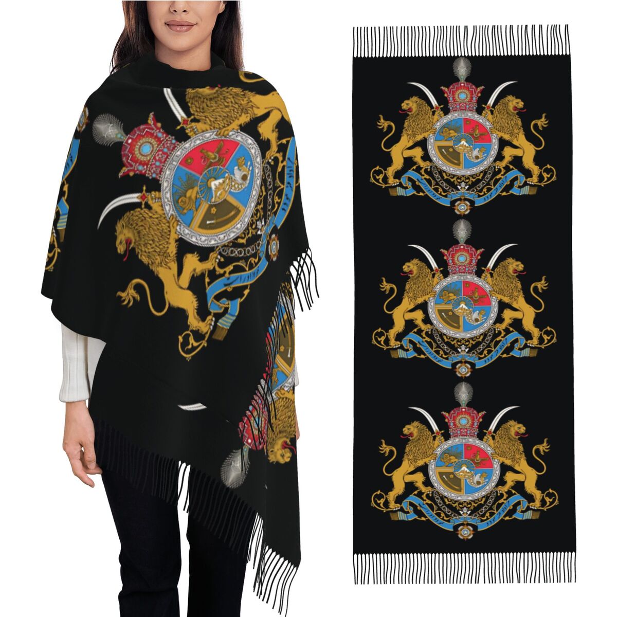 Sovereign Coat Of Arms Of Iran - Women'S Fashion Long Coat incelemesi ve fiyatı