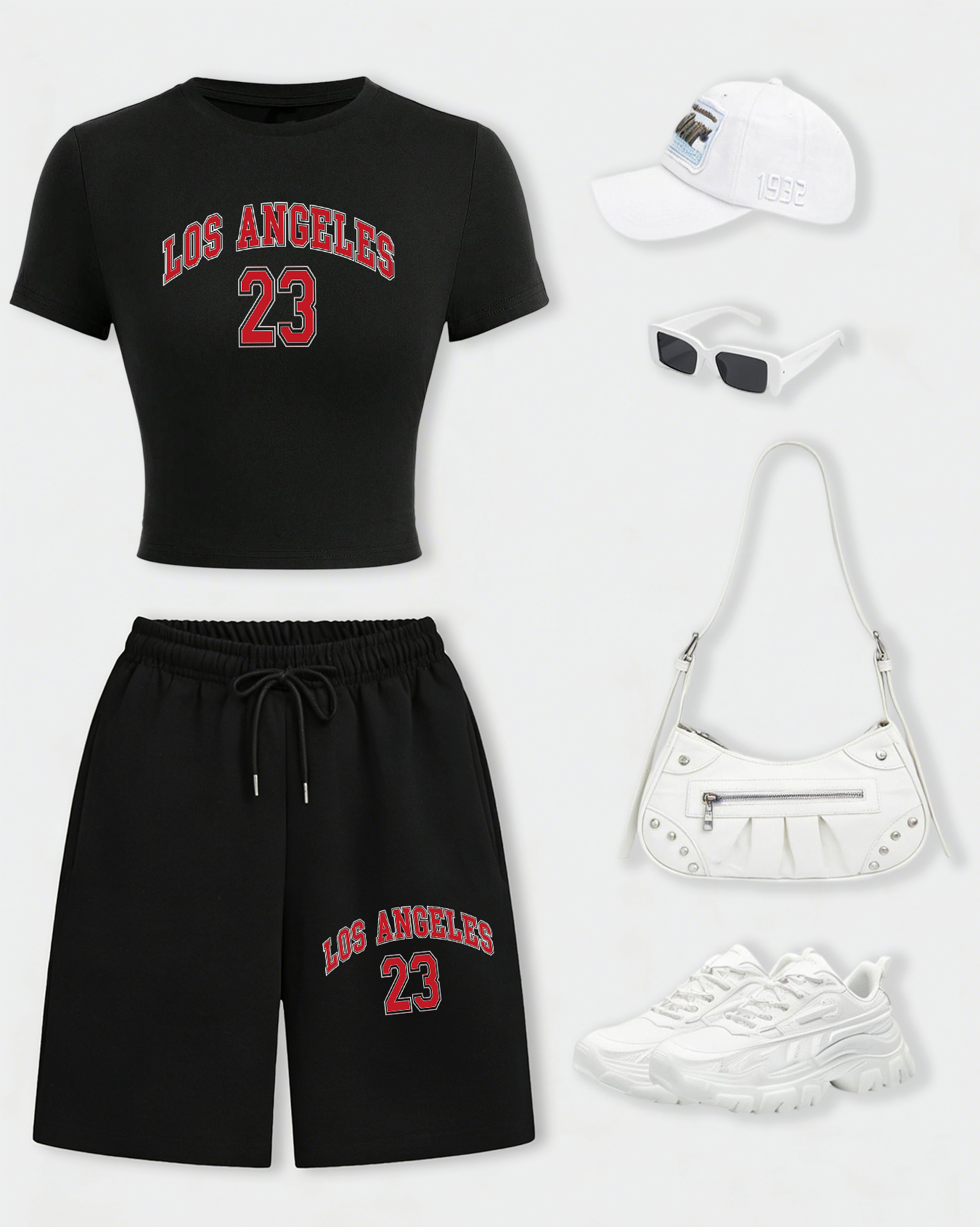 Los Angeles 24 Creative Letter - Crop Top Women incelemesi ve fiyatı