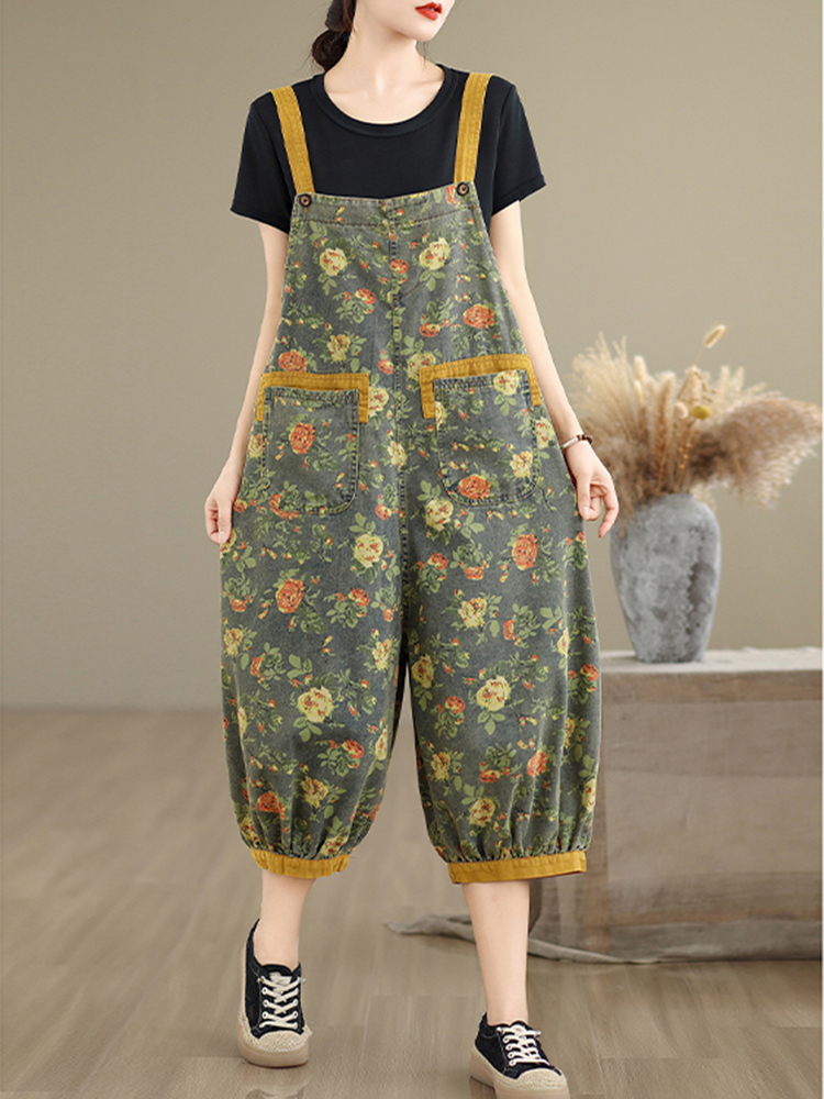 Fashion Print Floral Y2K Denim - Mom Jeans Women incelemesi ve fiyatı