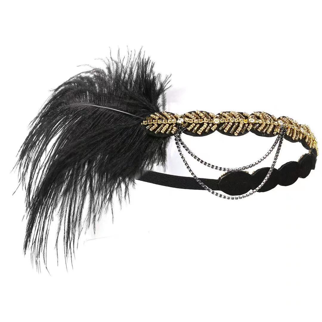 Peacock Feather Elastic Hair B - Women'S Fashion Of The 1920S incelemesi ve fiyatı