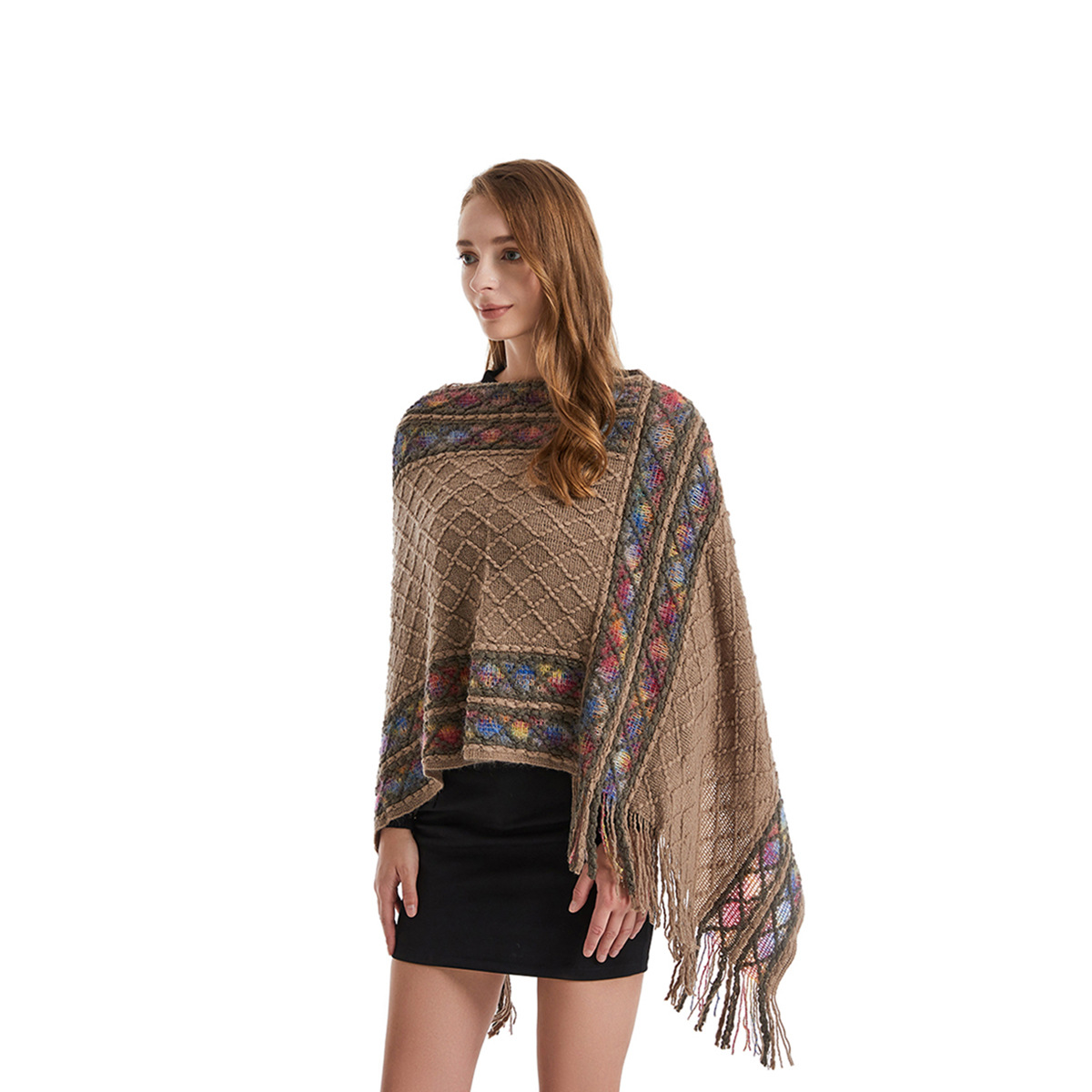 Women Spring Autumn Poncho Uni - Women'S Fashion Poncho incelemesi ve fiyatı