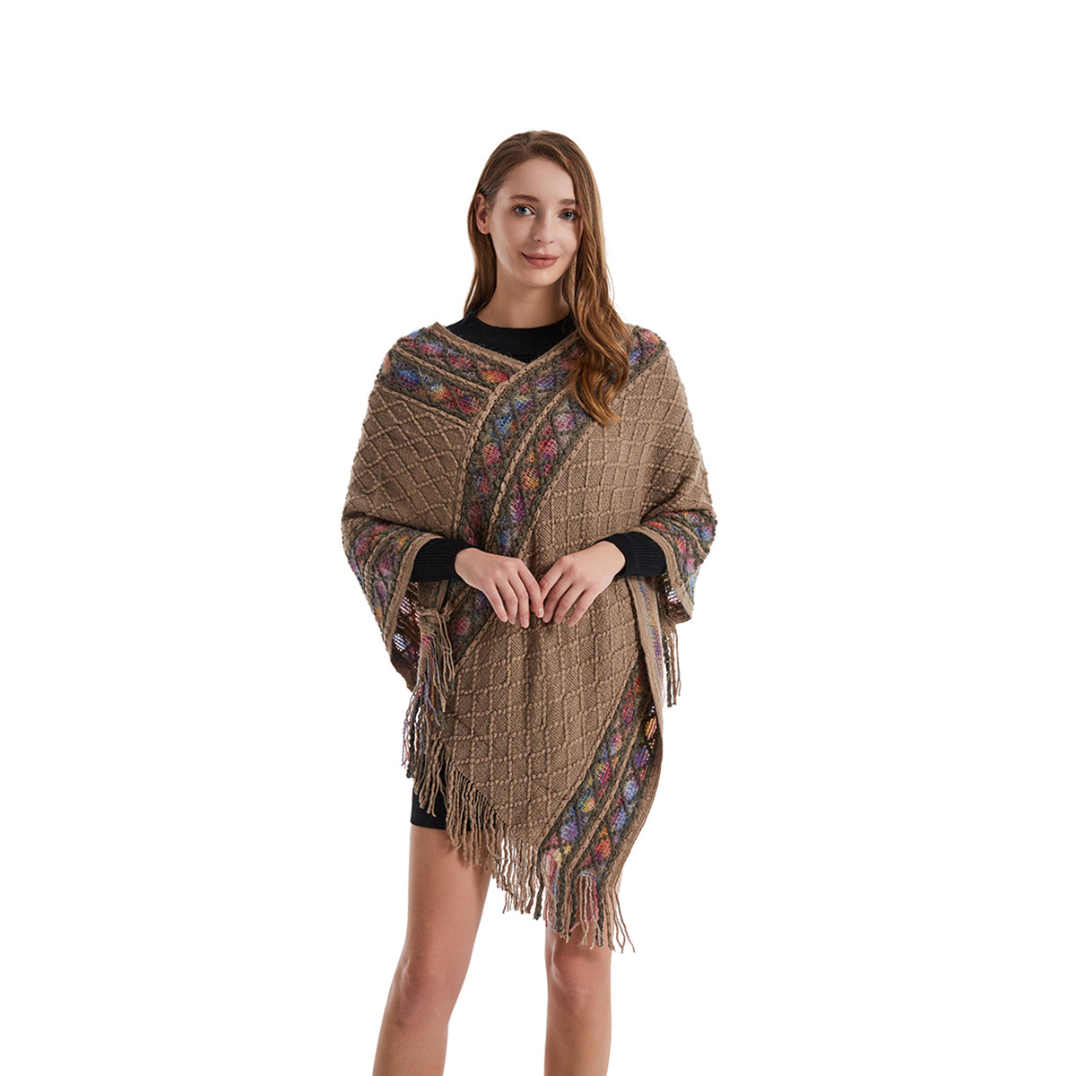 Women Spring Autumn Poncho Uni - Women'S Fashion Poncho incelemesi ve fiyatı