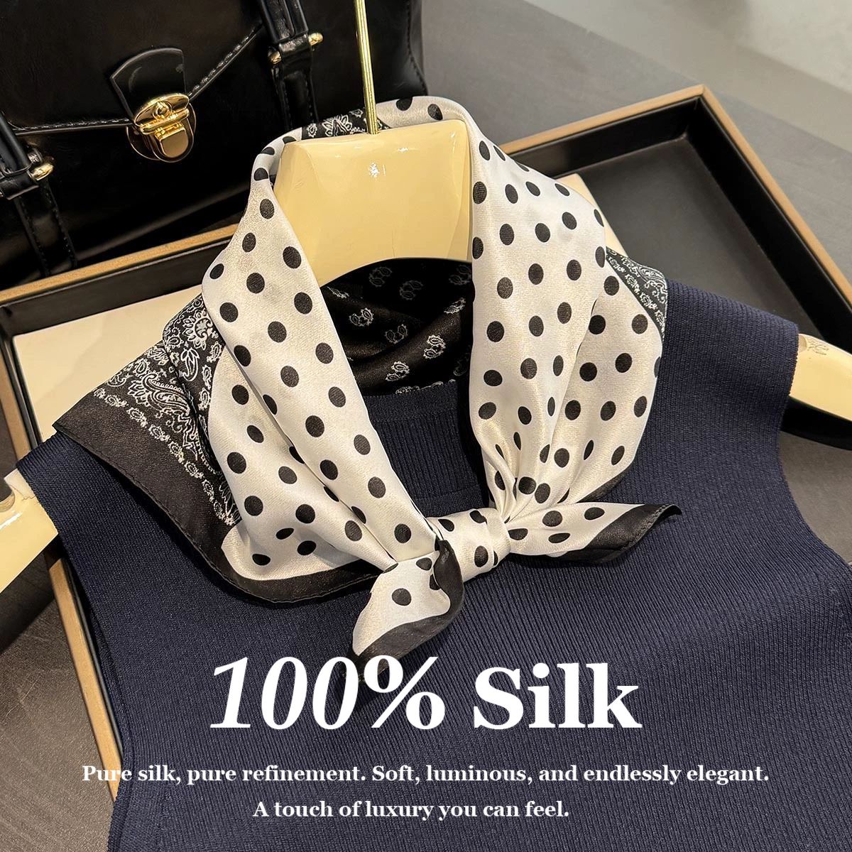 100% Real Silk Scarf Women 100 - Women'S Fashion Poncho incelemesi ve fiyatı