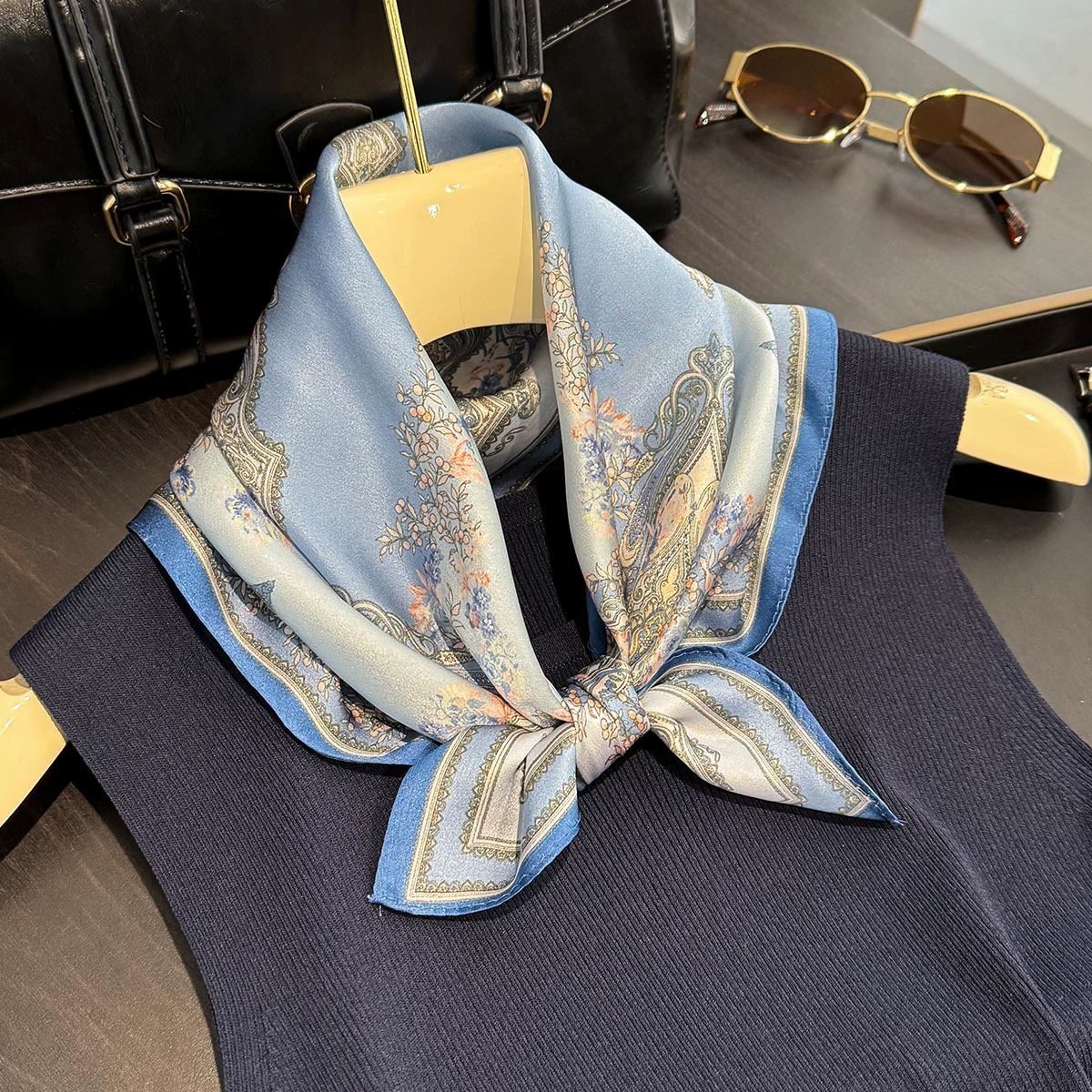 100% Real Silk Scarf Women 100 - Women'S Fashion Poncho incelemesi ve fiyatı