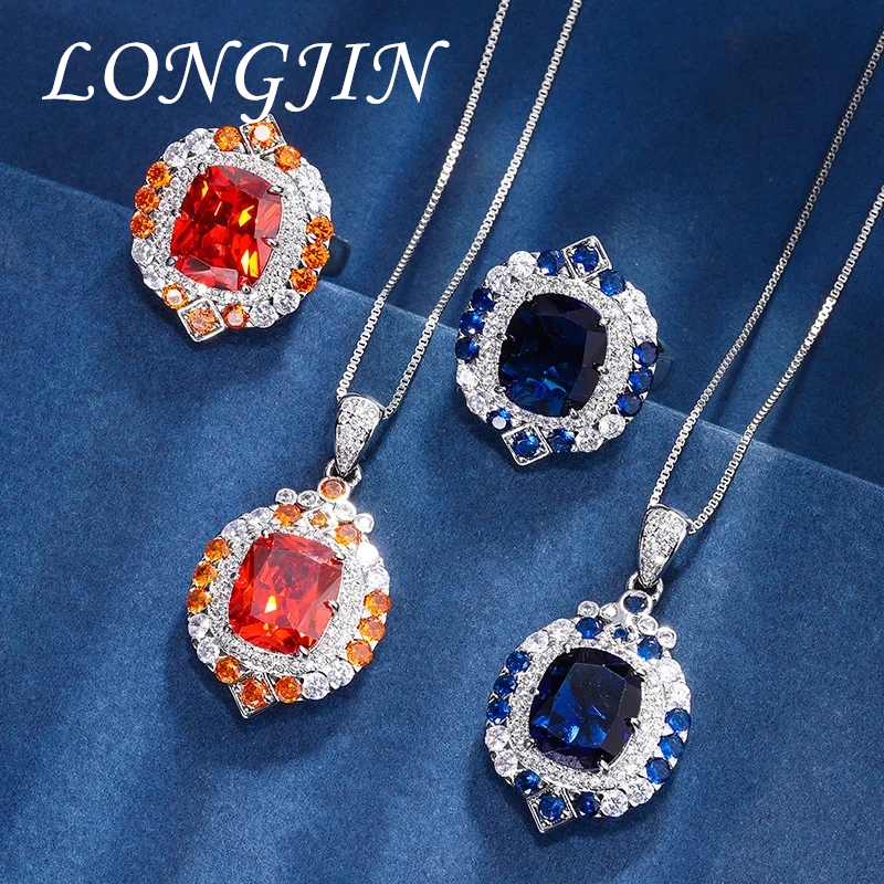 Square Retro Sapphire Pendant  - Women Fashion Nz incelemesi ve fiyatı