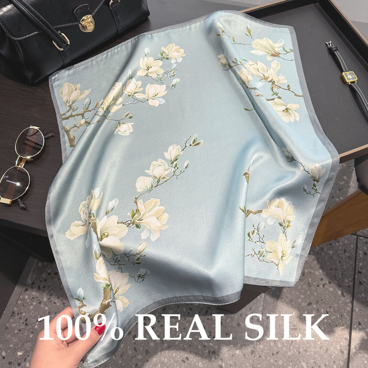 53cm Square Scarf for Women 10 - Women'S Fashion Poncho incelemesi ve fiyatı