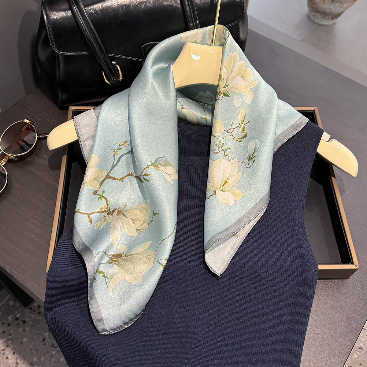 53cm Square Scarf for Women 10 - Women'S Fashion Poncho incelemesi ve fiyatı