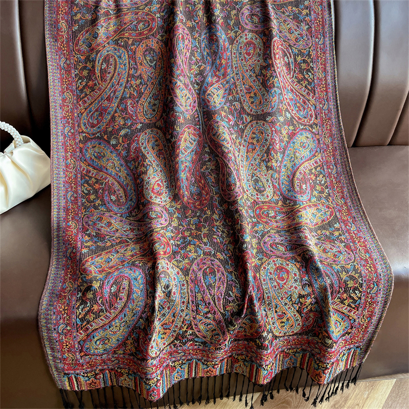Luxury Embroidery Cashmere Win - Women'S Fashion Poncho incelemesi ve fiyatı
