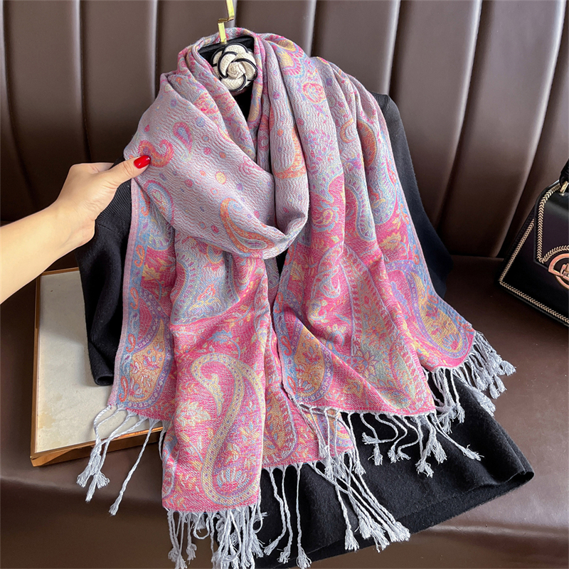 Luxury Embroidery Cashmere Win - Women'S Fashion Poncho incelemesi ve fiyatı