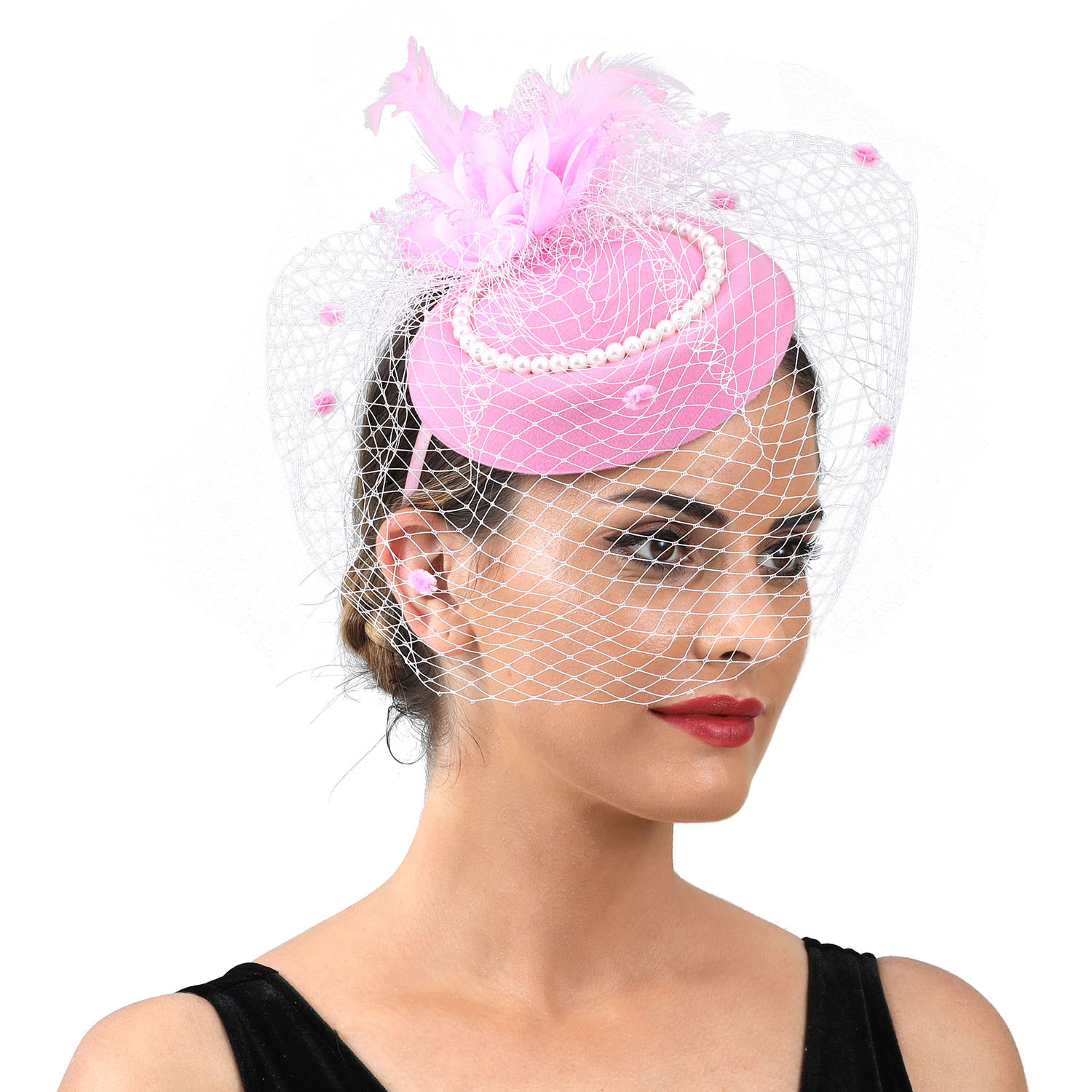 Women Feather Fascinator Hat w - Women'S Fashion Kentucky Derby incelemesi ve fiyatı
