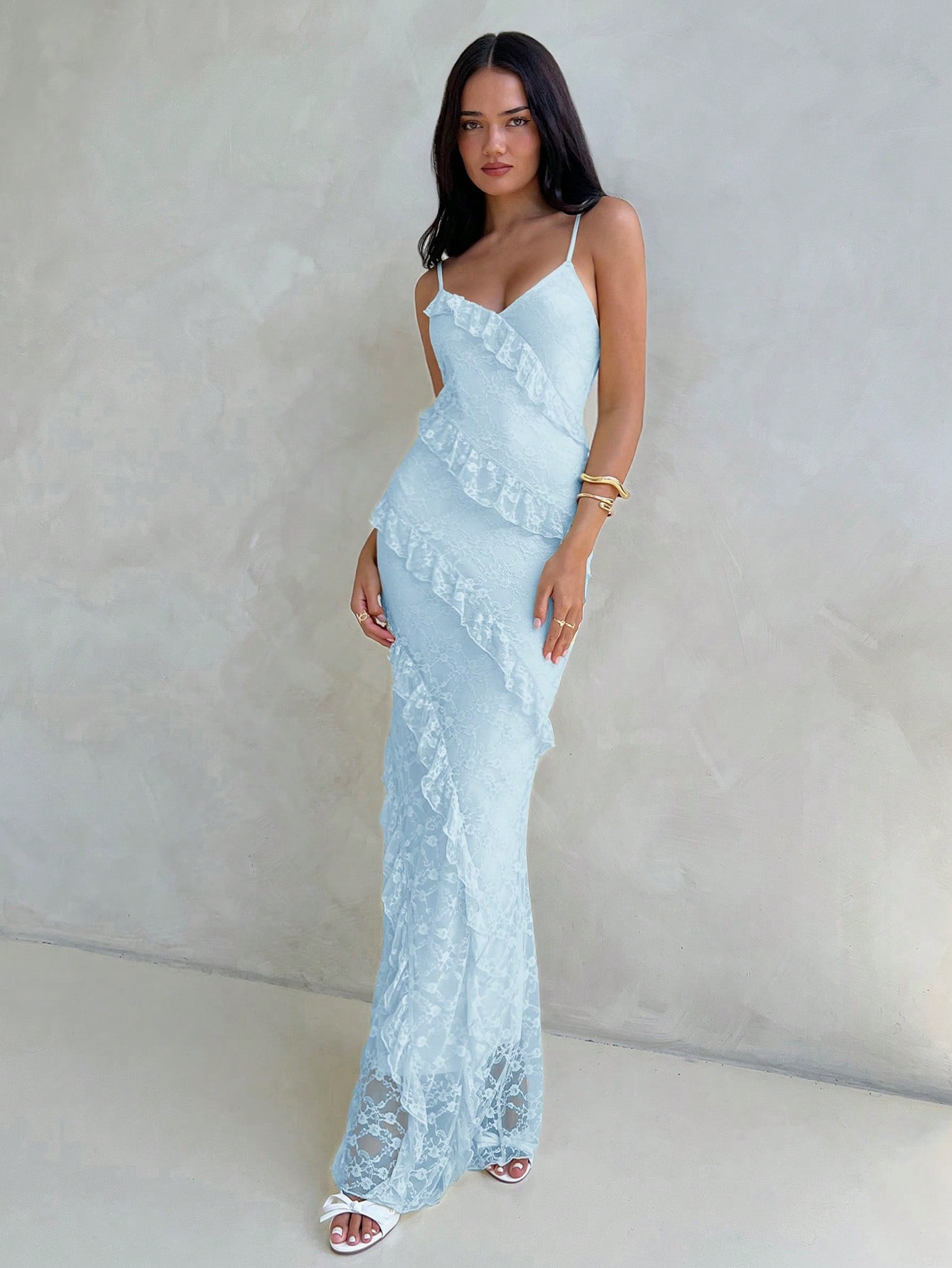 Women Solid Color Lace Ruffle  - Women Fashion Necklace incelemesi ve fiyatı