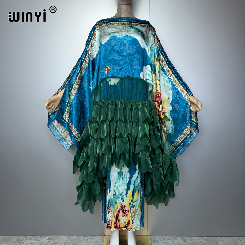 WINYI Boho beach Pleated slim  - Women'S Fashion Long Coat incelemesi ve fiyatı